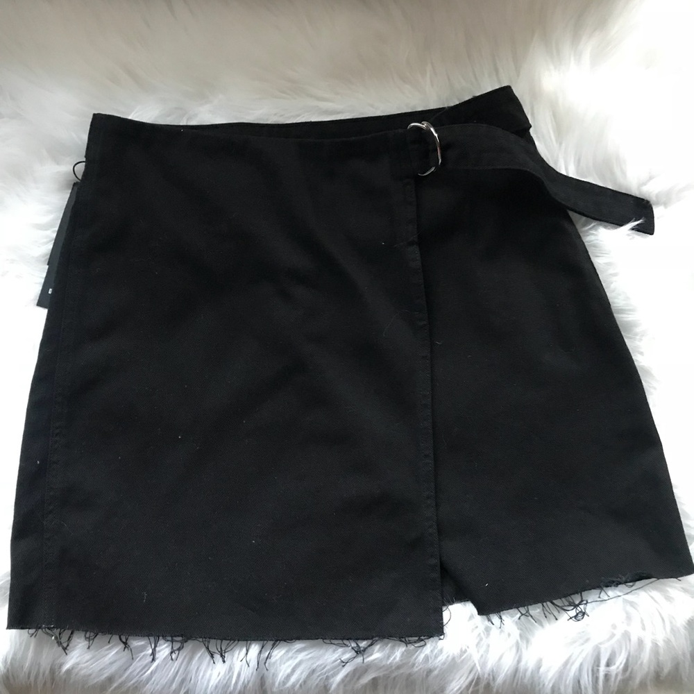 Black Denim Skirt